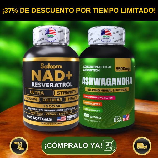 NAD + RESVERATROL Y ASHWAGANDHA