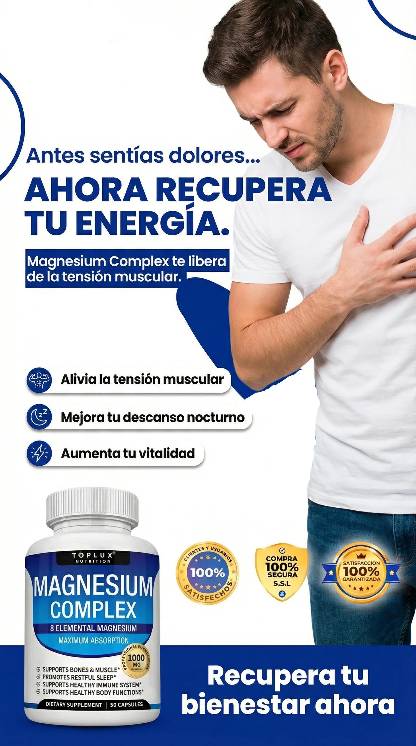 MAGNESIUM COPMLEX|RECUPERA TU CUERPO EN 7 DIAS  90 CAPSULAS